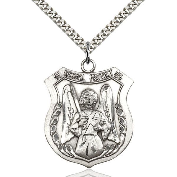 St Michael the Archangel Medal Pendant 1 3/8