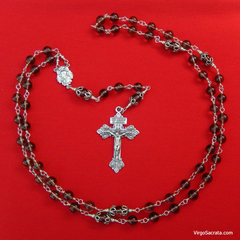 Pardon Crucifix Rosary in Sterling Silver ⋆ Virgo Sacrata