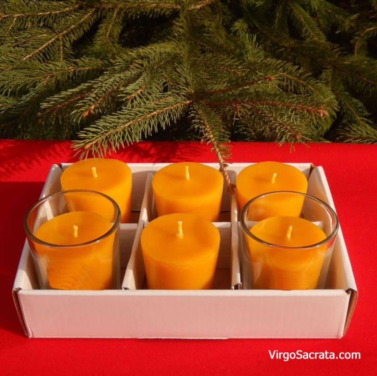 100 Pure Beeswax Votive Candles With Natural Honey Fragrance 2646