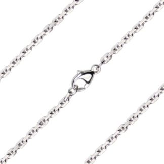 Swage Chain Sterling Silver Necklace