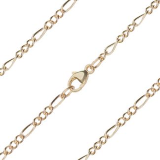 14K Gold Figaro Chain Necklace