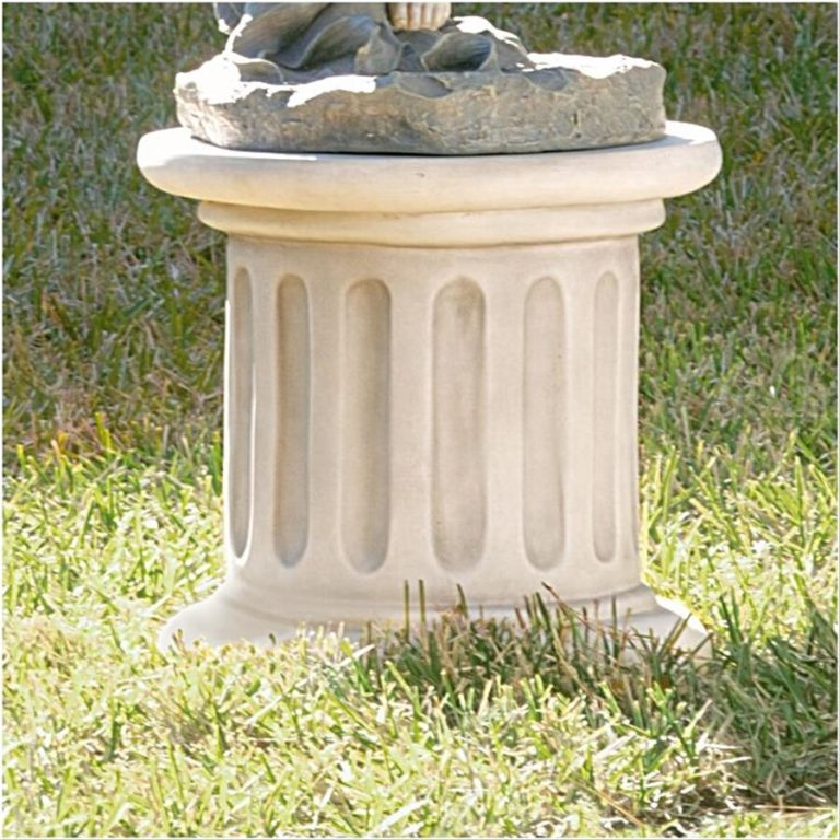 Square Statue Base & Classic Statuary Plinth Bases for Garden Sculptures