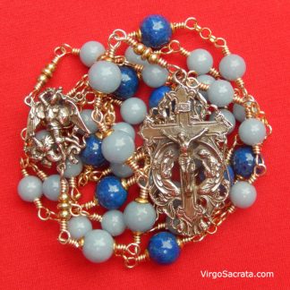 St Michael the Archangel Angelite Chaplet Rosary