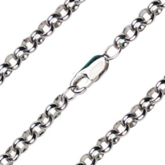 Heavy Rolo Chain in Sterling Silver