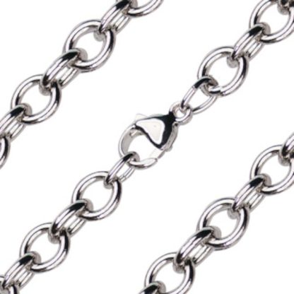 Heavy Open Cable Chain in Sterling Silver