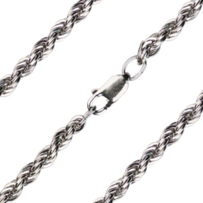 Heavy French Rope Chain in Sterling Silver